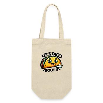 Let's Taco 'bout it - Geschenkbeutel für Flaschen - Natur - Vorne