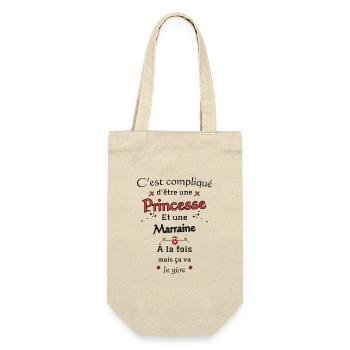 Princess Godmother - Gift Bag for Bottles - nature - Front