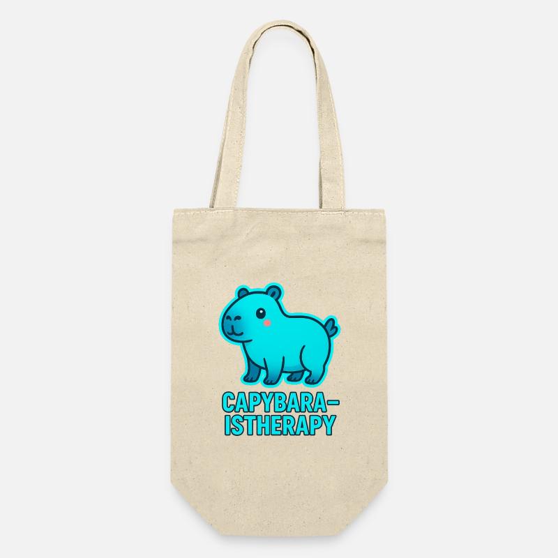 Motif de la thérapie capybara - Sac à bouteille - nature