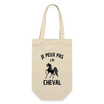 JE PEUX PAS J´AI CHEVAL - Sac à bouteille - nature - Devant