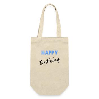 HAPPY BIRTHDAY,HAPPY BIRTHDAY,BIRTHDAY,BIRTHDAY - Gift Bag for Bottles - nature - Front