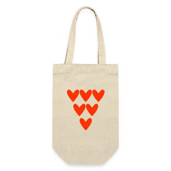 VALENTINSTAG. Junggesellinnenabschied. ICH LIEBE DICH. ICH LIEBE DICH. LIEBE - Geschenkbeutel für Flaschen - Natur - Vorne