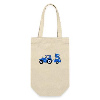 Tracteur du 5e anniversaire - Sac à bouteille - nature - Devant