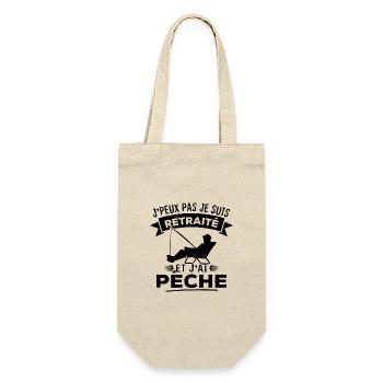 J'peux pas je suis retraité et j'ai pêche - Sac à bouteille - nature - Devant