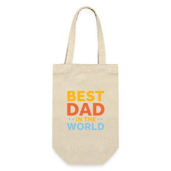 Best Daddy World Motif Bible Quotes - Gift Bag for Bottles - nature - Front