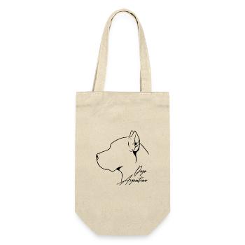 Dogue Argentino Profil Chiens Chien Wilsigns - Sac à bouteille - nature - Devant