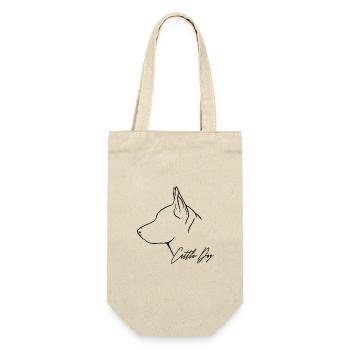 Cattle Dog Profil Hütehund Hunde Hund Wilsigns - Geschenkbeutel für Flaschen - Natur - Vorne