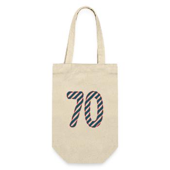 ANNIVERSARY. HAPPY BIRTHDAY. HAPPY BIRTHDAY. - Gift Bag for Bottles - nature - Front