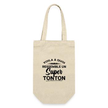 Voila à quoi ressemble un super tonton - Sac à bouteille - nature - Devant