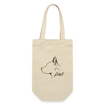 American Pitbull Profile Dogs Dog Wilsigns - Gift Bag for Bottles - nature - Front