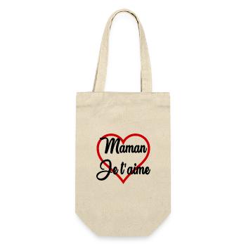 MOTHER'S DAY. HAPPY MOTHER'S DAY - Gift Bag for Bottles - nature - Front