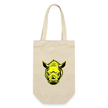 Icône de portrait de tête de rhinocéros - Sac à bouteille - nature - Devant
