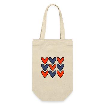 HEART. HEARTS. VALENTINE'S DAY. LOVE. LOVE. COUPLE. - Gift Bag for Bottles - nature - Front
