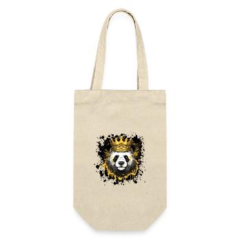 Tête de Panda Portrait Couronne - Sac à bouteille - nature - Devant