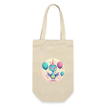 Bande dessinée d’anniversaire de l’oiseau paon - Sac à bouteille - nature - Devant