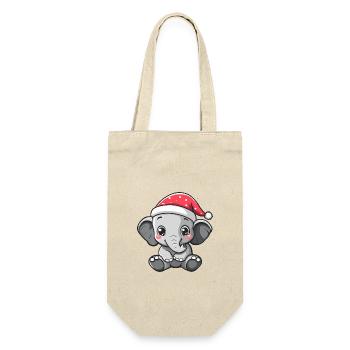 Éléphant Noël Noël - Sac à bouteille - nature - Devant