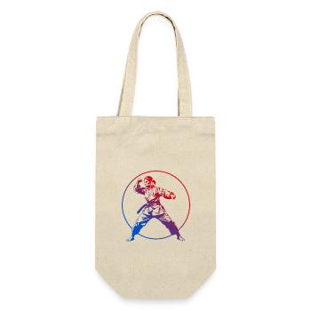 Karate Silhouette Colorful - Gift Bag for Bottles - nature - Front