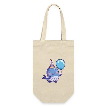 Whale Birthday Baby - Gift Bag for Bottles - nature - Front