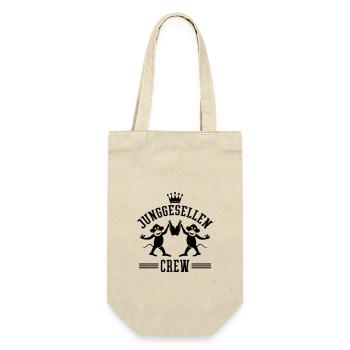 Junggesellen Crew Jga Witzig Bier - Geschenkbeutel für Flaschen - Natur - Vorne