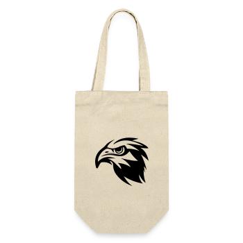 Adler - Geschenkbeutel für Flaschen - Natur - Vorne