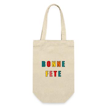 FÊTE DES PÈRES. BONNE FÊTE PAPA. PAPA. BONNE FÊTE - Sac à bouteille - nature - Devant