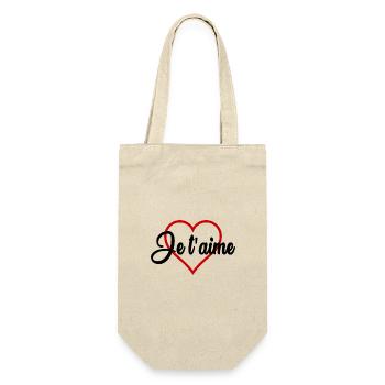 Bachelorette party. WEDDING. TEAM. TEAM MARIEE. BRIDE-TO-BE - Gift Bag for Bottles - nature - Front