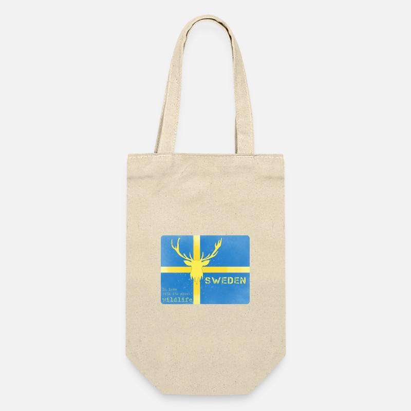 Faune de la Suède Drapeau de la Suède - Sac à bouteille - nature