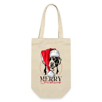 Père Noël Entlebucher Chien de montagne Joyeux Noël Chiens - Sac à bouteille - nature - Devant