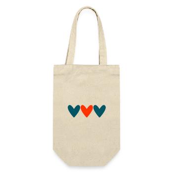 PAAR. ICH HABE GERADE GEHEIRATET. Junggesellinnenabschied. VALENTINSTAG. MARIES - Geschenkbeutel für Flaschen - Natur - Vorne