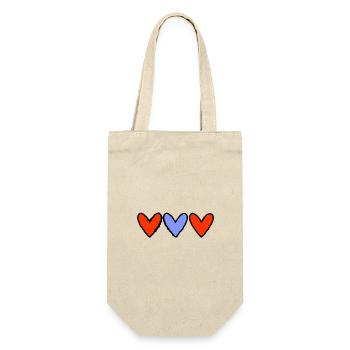 LOVE. COUPLE. JUST MARRIED. EVJF. VALENTINE'S DAY. - Gift Bag for Bottles - nature - Front