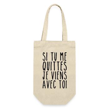 I'm Coming With You - Valentine's Day Humor - Gift Bag for Bottles - nature - Front