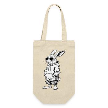 Cool Lapin de Pâques Lapin Cadeau de Joyeuses Pâques - Sac à bouteille - nature - Devant