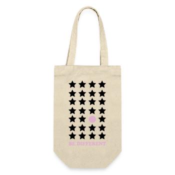 Be Different – Pastel Point Be Different - Gift Bag for Bottles - nature - Front
