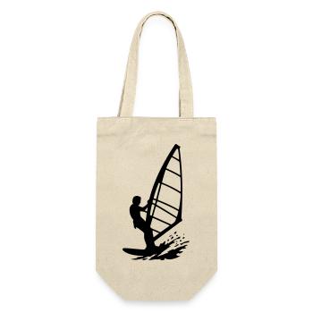 Kitesurfen - Geschenkbeutel für Flaschen - Natur - Vorne