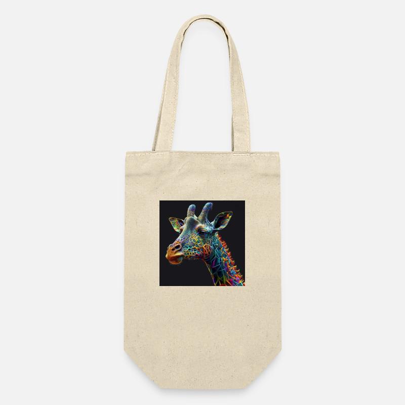 Colored giraffe, unique design - Gift Bag for Bottles - nature