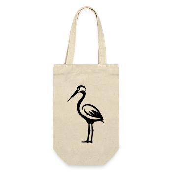 Simple petite cigogne - Sac à bouteille - nature - Devant