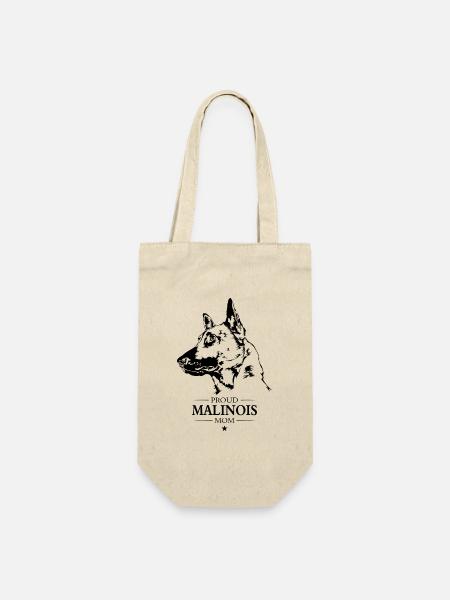 Malinois Mom Hunde Hund Wilsigns - Geschenkbeutel für Flaschen - Natur