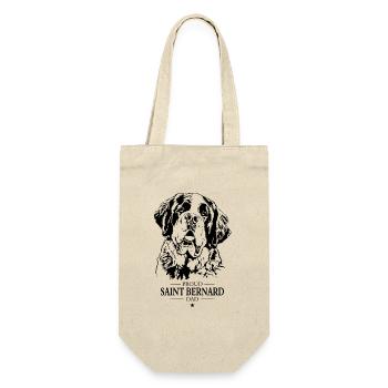 Saint Bernard Dad Dogs Dog Saint Bernard Wilsigns - Gift Bag for Bottles - nature - Front