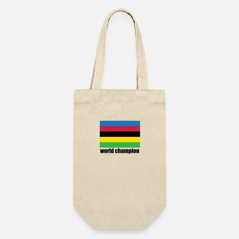 Champion du monde de cyclisme Stripes - Sac à bouteille - nature