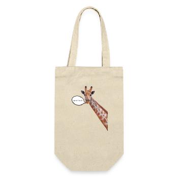 « Repérez-moi de loin! » Conception de T-shirt Girafe - Sac à bouteille - nature - Devant