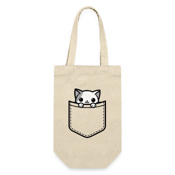 Chaton Animal de poche - Sac à bouteille - nature - Devant