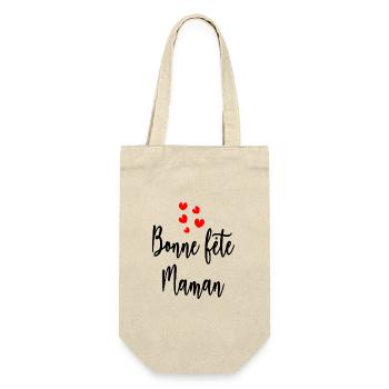 HAPPY MOTHER'S DAY. mom. MOTHER'S DAY. I love you - Gift Bag for Bottles - nature - Front