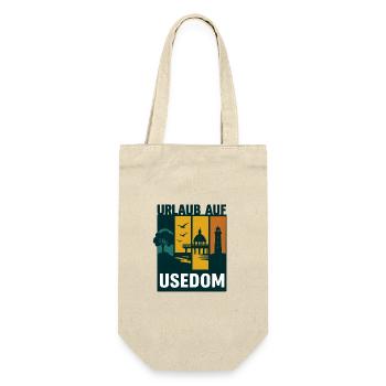 Holidays on Usedom – Baltic Sea motif with cult factor - Gift Bag for Bottles - nature - Front