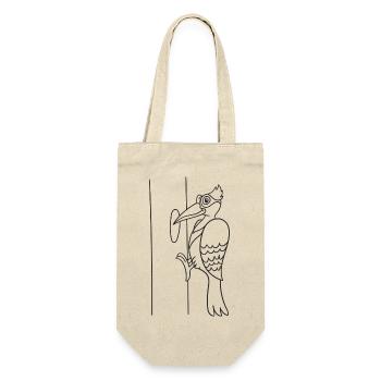 Pic, oiseau, cadeau, idée cadeau - Sac à bouteille - nature - Devant