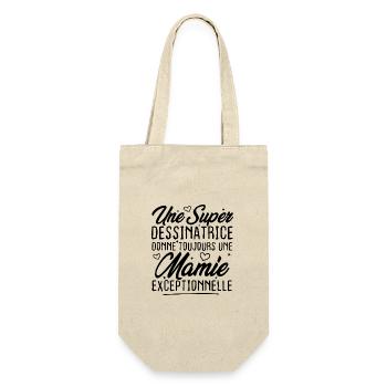 Dessinatrice donne toujours mamie exceptionnelle - Sac à bouteille - nature - Devant