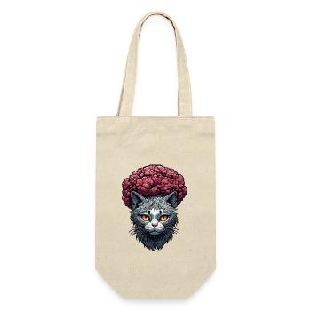 Cool Cat / Funny / Animal / Pet / Crazy - Gift Bag for Bottles - nature - Front