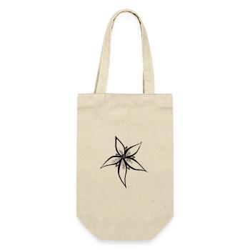 sketch flower art | original by. MMJ49 - Gift Bag for Bottles - nature - Front