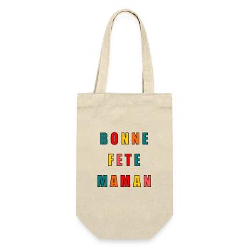 BONNE FÊTE. FÊTE DES MÈRES. FÊTE DES PÈRES. FÊTE - Sac à bouteille - nature - Devant