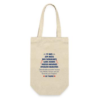 amour 17 ans - Sac à bouteille - nature - Devant