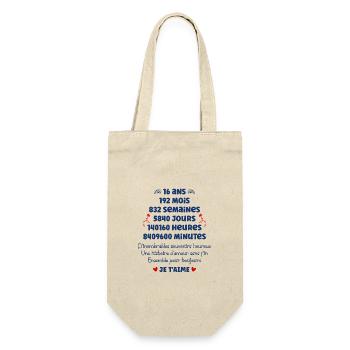 Amour 16 ans - Sac à bouteille - nature - Devant